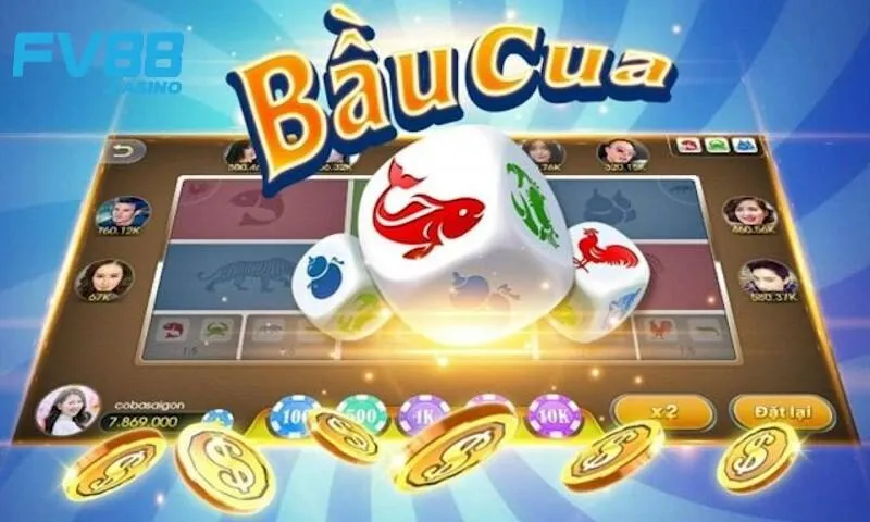 Luật chơi Bầu Cua Tôm Cá online tại Fv88