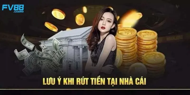 Lưu ý quan trọng mà hội viên cần nắm khi thực hiện giao dịch rút tiền Fv88